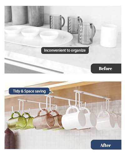 Mug Hooks Under Cabinet 3 Pack (3 Count)