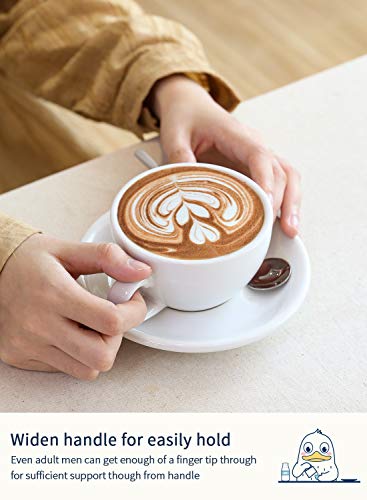 6 oz Cappuccino Cups with Saucers (4 Count)