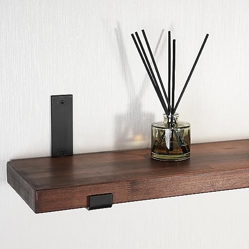 Floating Shelves for Wall Mounted Book Shelf Hanging Shelves Floating Bookshelf for Bedroom (2 Count)