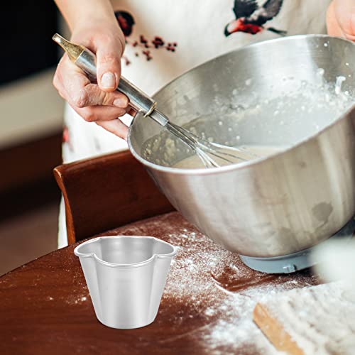 6Pcs Pudding Molds Aluminum Baking Cups Cupcake Mould Muffin Tin Nonstick Pudding Pan Egg Tart Molds Baking Tool for Kitchen Mini Pie Tins