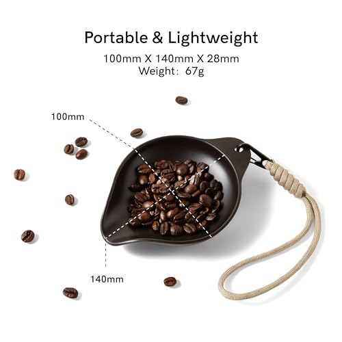 Coffee Bean Dosing Tray with Strap