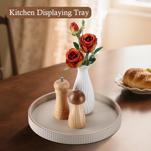 12" Round Decorative Tray for Coffee Table