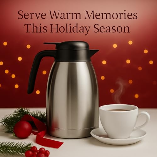 Thermal Coffee Carafe with Cleaning Brush