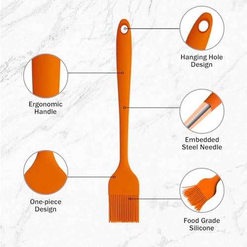 Silicone Basting Pastry Brushes (5 Count)