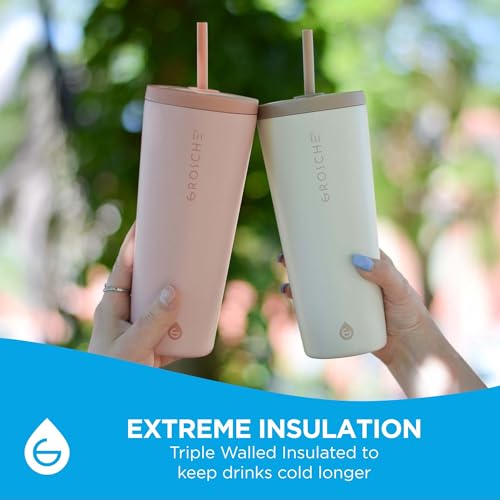 Jasper Insulated Stainless Steel Tumbler with Straw