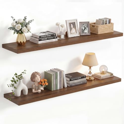 10 Inch Deep Floating Shelves 40” Set of 2 (2 Count)