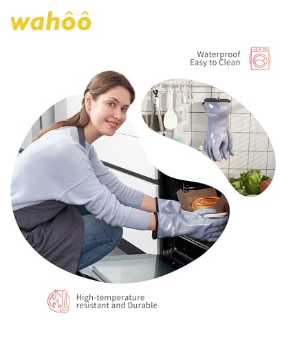 wahoo 12 Inch Liquid Silicone Oven Mitts