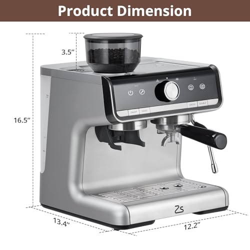 Espresso Machine With Grinder (98 Ounce)