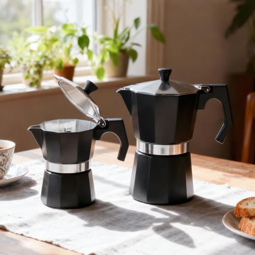 3 Cup Stovetop Espresso Maker Aluminium Moka Pot Percolator