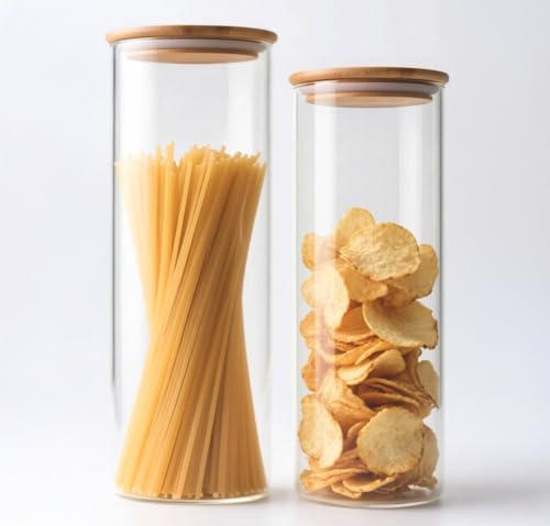 66+37 oz Glass Food Storage Jars with Airtight Lids
