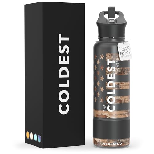 Coldest Insulated Water Bottle with Straw Lid