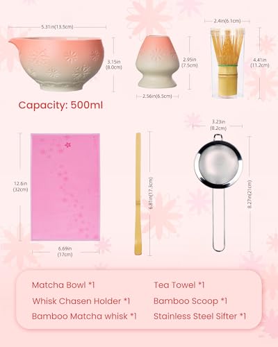 Premium Matcha Whisk Set (6 Count)
