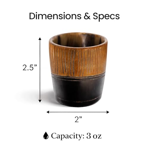 Viking Horn Shot Glasses Set of 8 (8 Count)