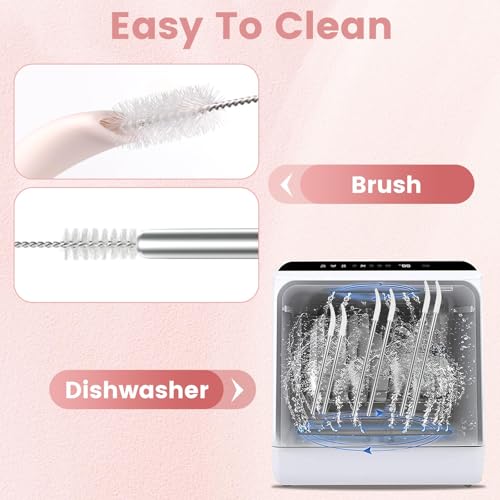 Anti Wrinkle Straw 6 Pcs for Stanley (6 Count)