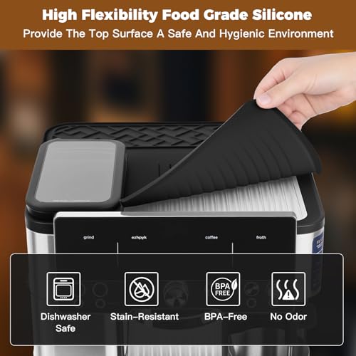Silicone Top Mat for Ninja Luxe Cafe Espresso Machine ES601 Black