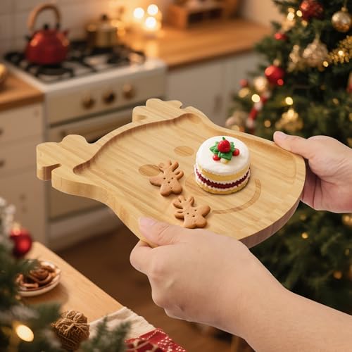 Christmas Reindeer Bamboo Serving Tray