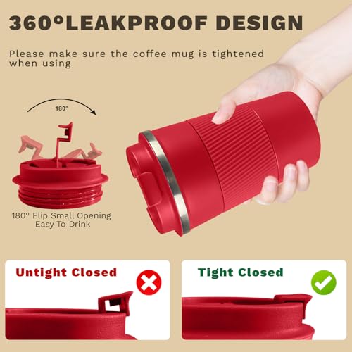 Vacuum Insulated Stainless Steel Travel Coffee Mug