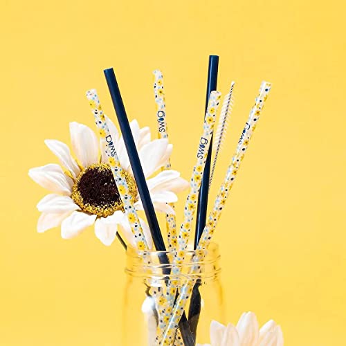 Reusable Straw Set with Cleaning Brush (6 Count)
