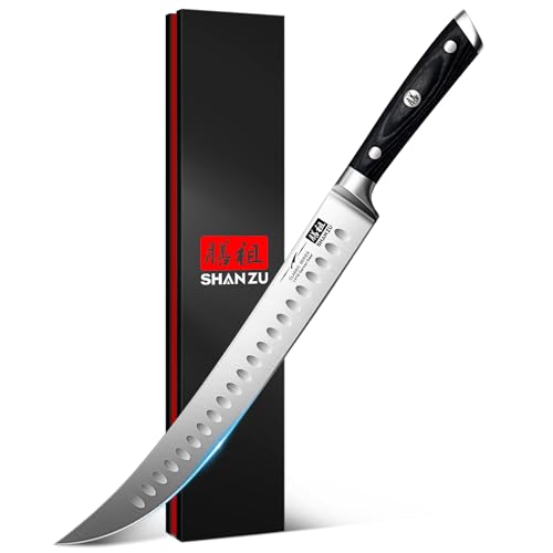 12" Slicing & Brisket Carving Knife with Wood Handle