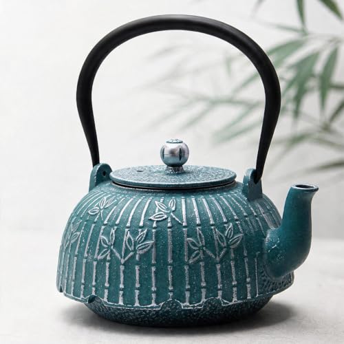 40.6oz Cast Iron Tea Kettle for Stove
