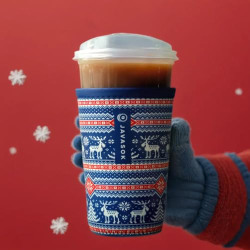 JavaSok Iced Coffee & Cold Soda Insulated Neoprene Cup Sleeve
