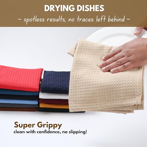 Cotton Kitchen Towel with Hanging Loop 16x26 inches (4 Count)