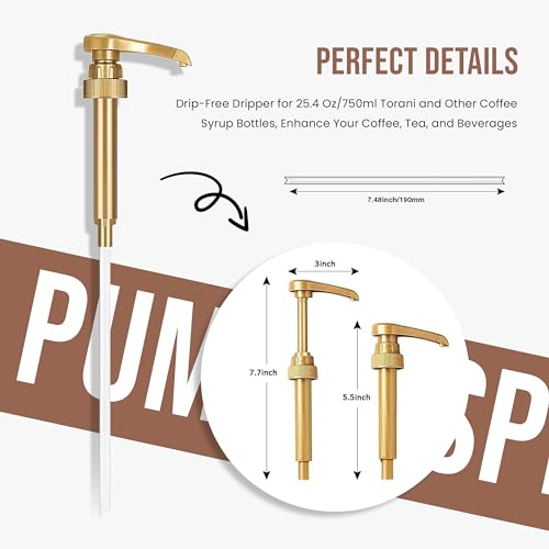 Jimoco® Syrup Pump Dispenser + Torani® Sugar Free Irish Cream Syrup (25.4 Fl Oz)