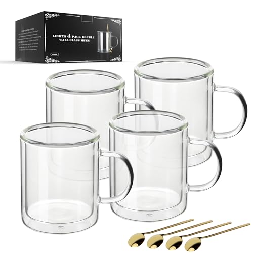 12oz Double Wall Coffee Mugs (4 Count)