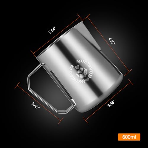 600ml Stainless Steel Frothing Pitcher