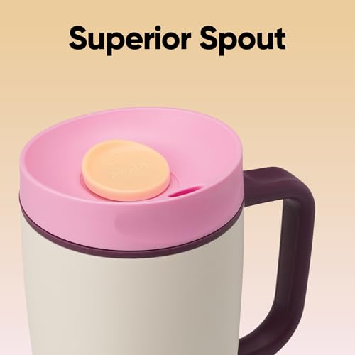 SmoothSip Slider Stainless Steel Insulated Travel Mug with Handle