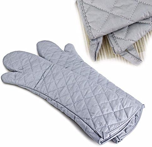 Extra Long 23 Inch Heat Resistant Oven Gloves New Cotton Oven Mitts Kitchen Gloves High Temperature Cooking Tool BBQ Gloves