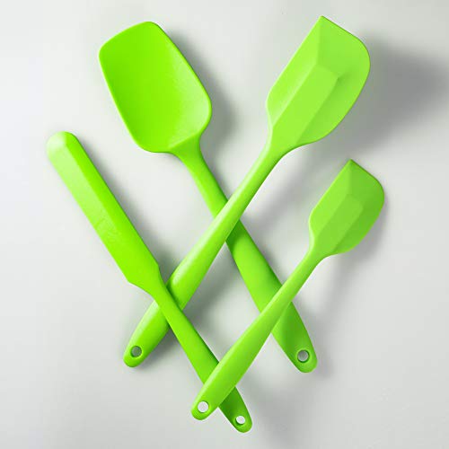 4 Piece Silicone Spatula Set with Stainless Steel Core (4 Count)