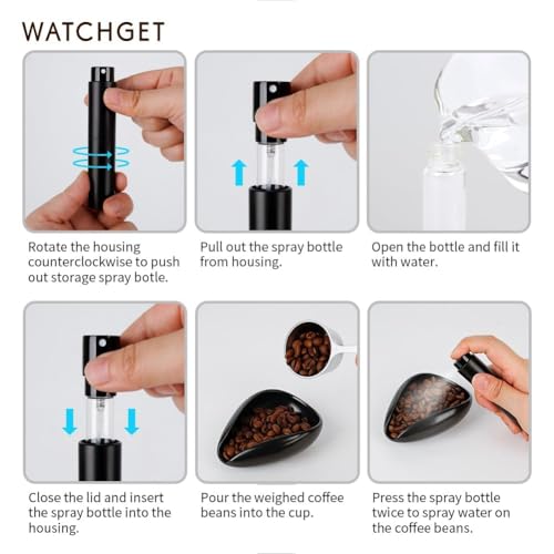Coffee Bean Dosing Cup & RDT Spray Bottle Kit