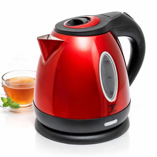 Red Stainless Steel Electric Kettle