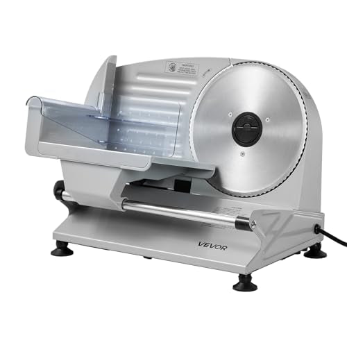 Meat Slicer 7.5" Electric Deli Slicer with 2 SUS420 Blades