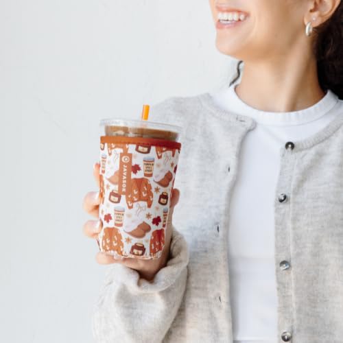 JavaSok Iced Coffee & Cold Soda Insulated Neoprene Cup Sleeve