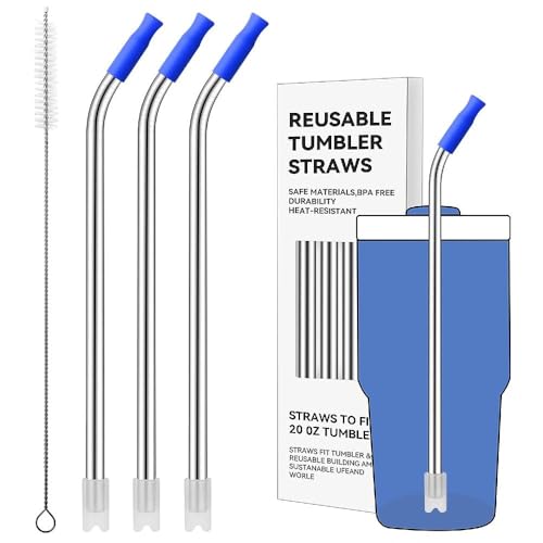 Bent Metal Straws for Stanley 20oz