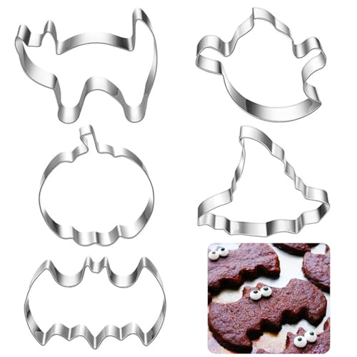 Halloween Cookie Cutters 5pcs (5 Count)