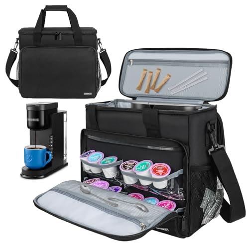 Travel Coffee Maker Carrying Bag Single Serve Coffee Maker Portable Storage Bag with Shoulder Strap