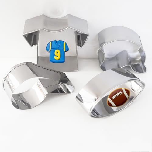 Football Cookie Cutter Set of 4 (4 Count)