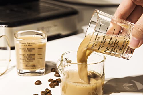 Espresso Shot Glass Liquid Heavy Sturdy Glass Shot Glasses Measuring cup Wine Glass 6 Pack 2oz (6 Count)