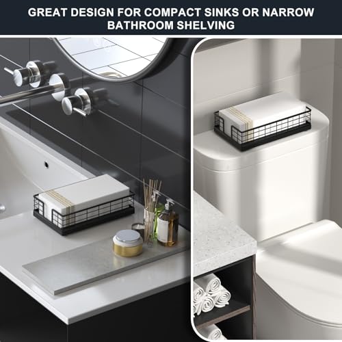 Guest Towel Holder Tray for Bathroom