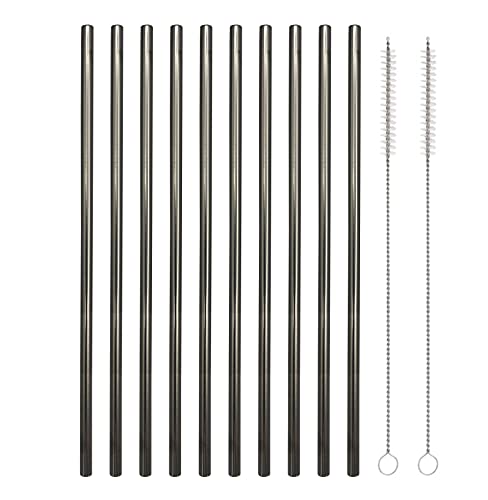 10 Pcs Stainless Steel Straws