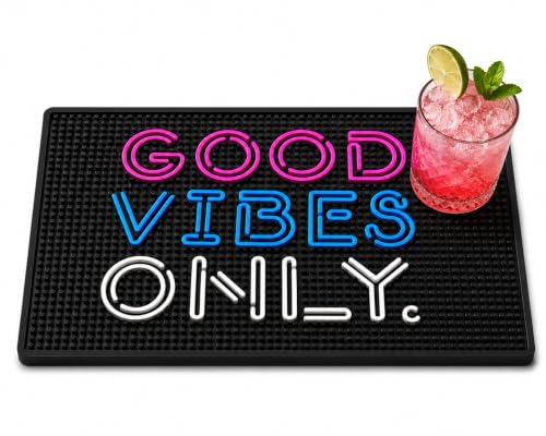 Good Vibes Only Bar Mat