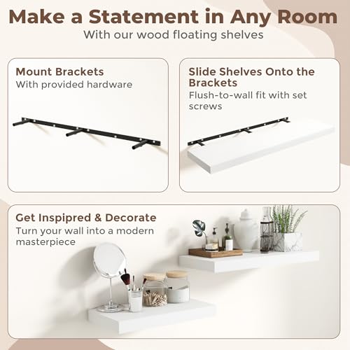55 Inch Fireplace Mantel Shelf