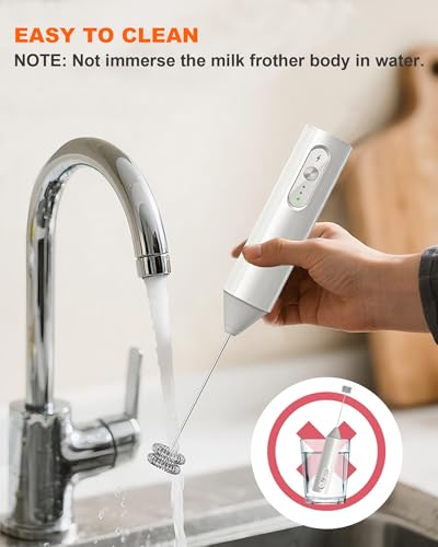 3 Speed Rechargeable Milk Frother Handheld