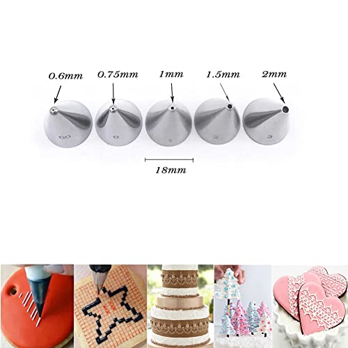 Small Round Piping Tips Set