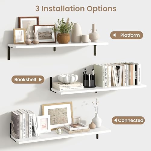 Deep Floating Shelves (2 Count)