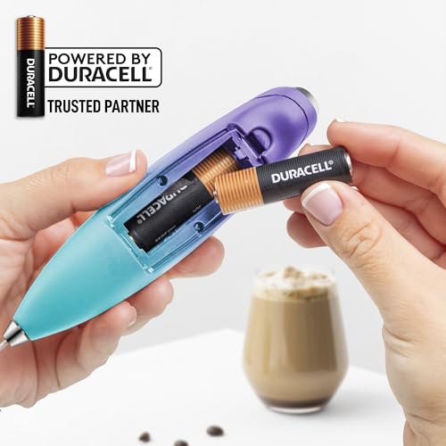 Powerful Milk Frother Wand With Duracell Batteries