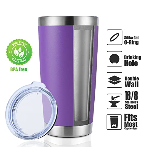 20oz Stainless Steel Tumbler Bulk with Lid (12 Count)